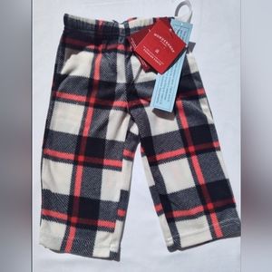 Toddler Sleep Pant Pajama White Black Red Plaid Wondershop Holiday Infant NEW